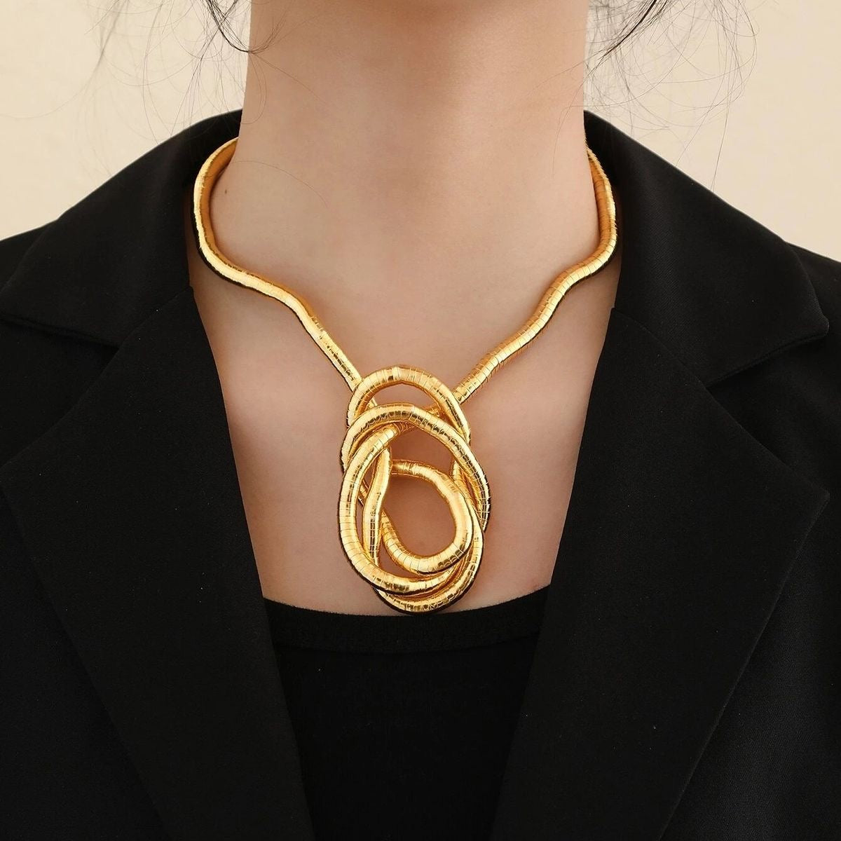 18K Gold Plated Bendable Necklace