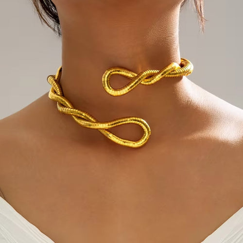 18K Gold Plated Bendable Necklace