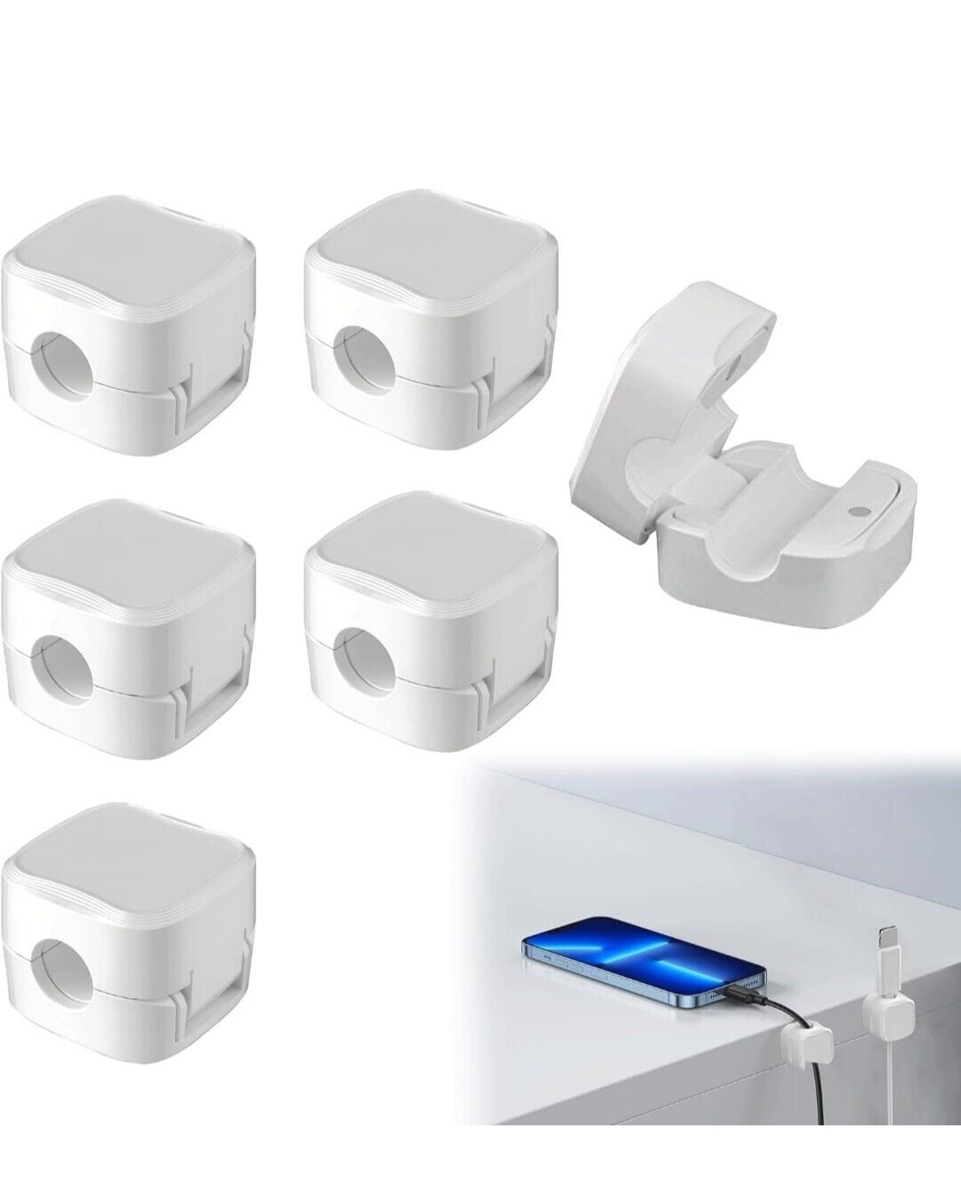 Set Of 6 Cable Organizers