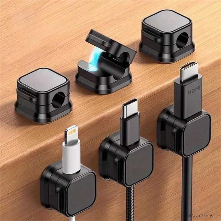 Set Of 6 Cable Organizers