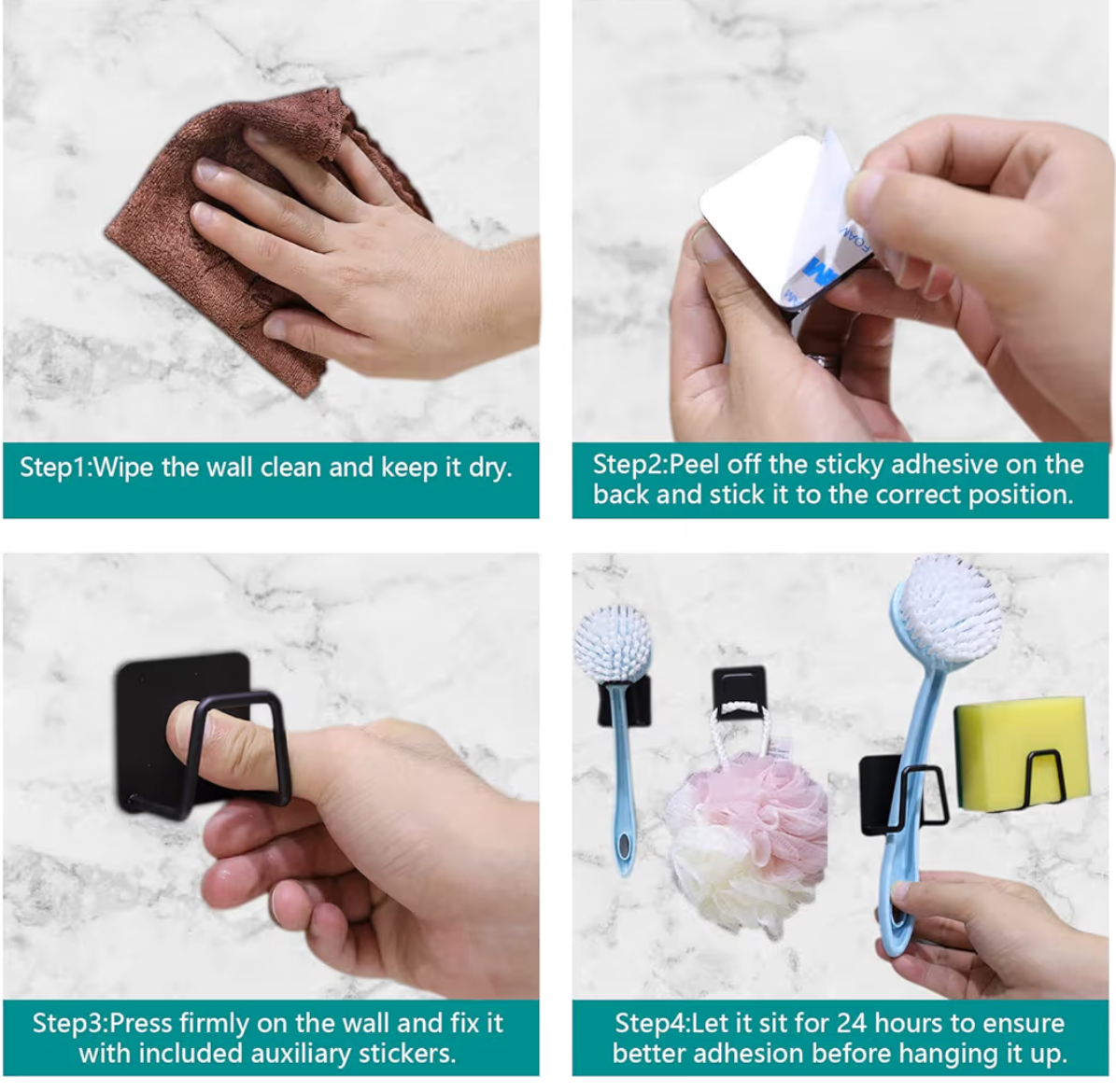 2 pcs black sponge holder