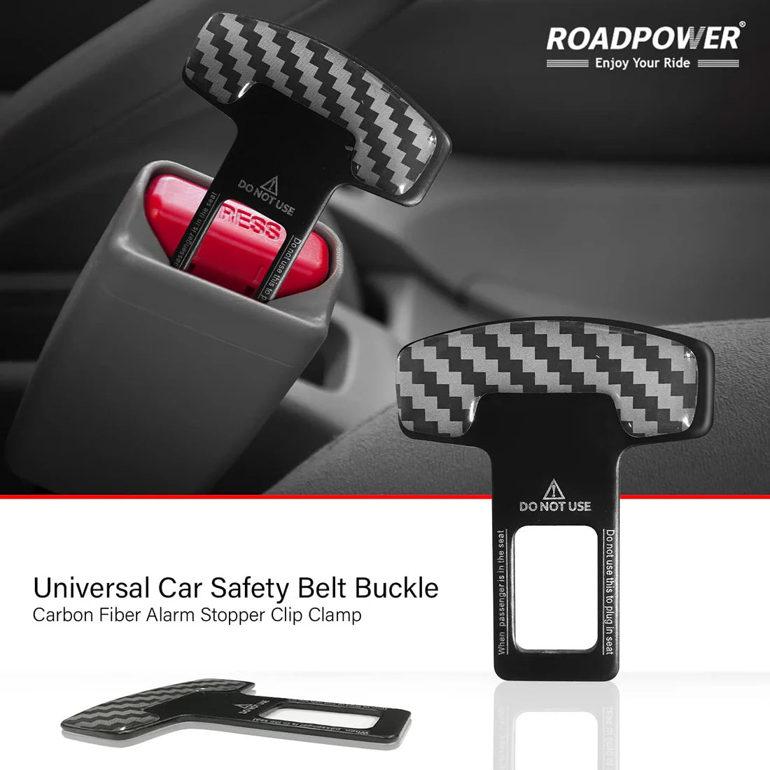 Pair of 2 Seat Belt Buckles